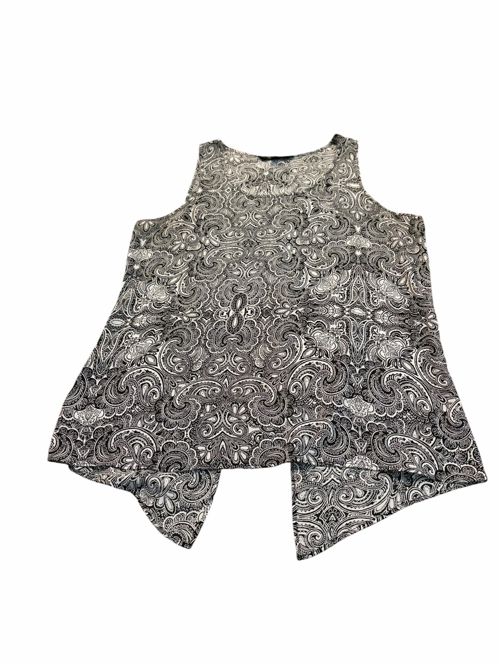 EXPRESS black and white split back tank